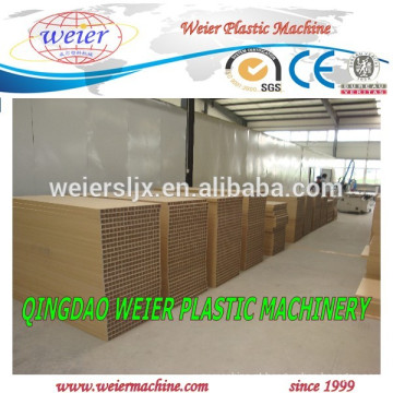 Linha de produção da placa portas WPC plásticas compostas de madeira